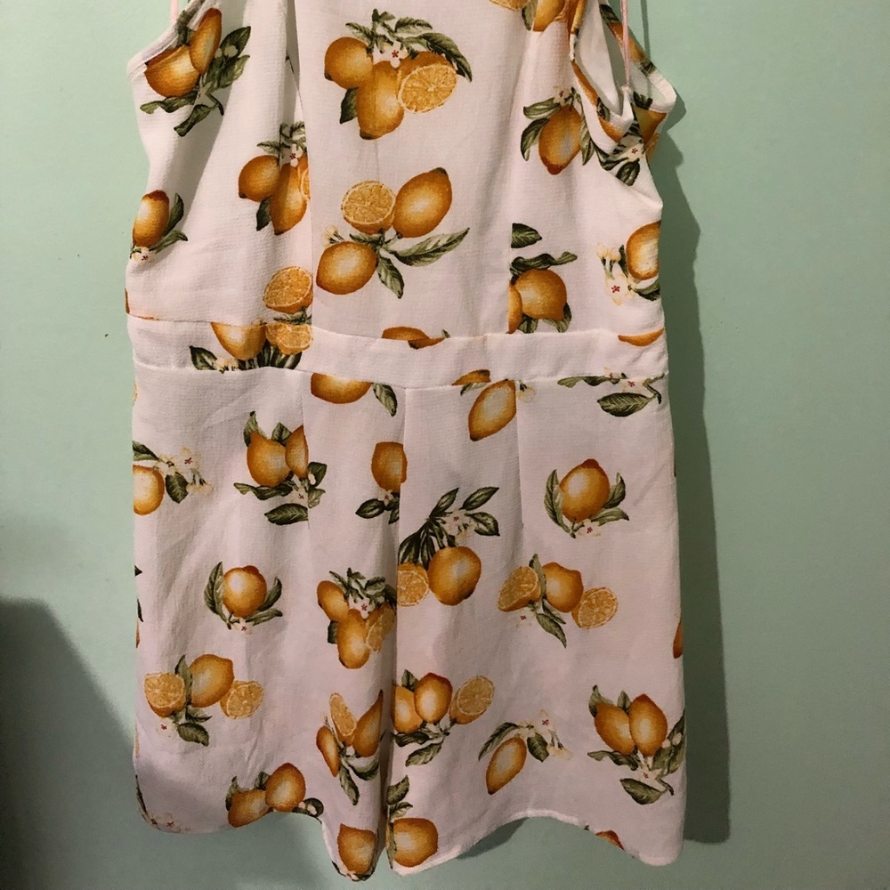 Lemon print romper